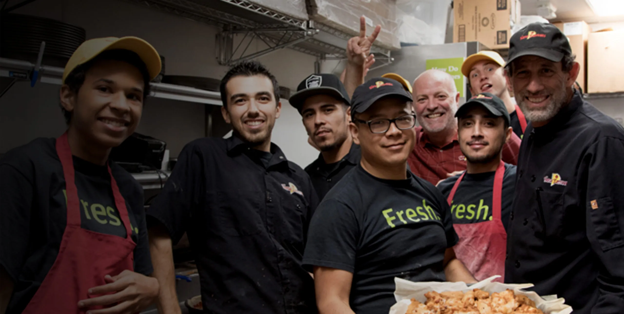 The Fresh Brothers kitchen crew