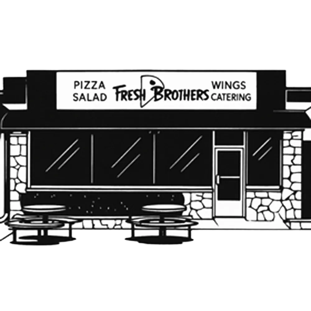 Illustration of the Fresh Brothers La Cañada-Flintridge storefront