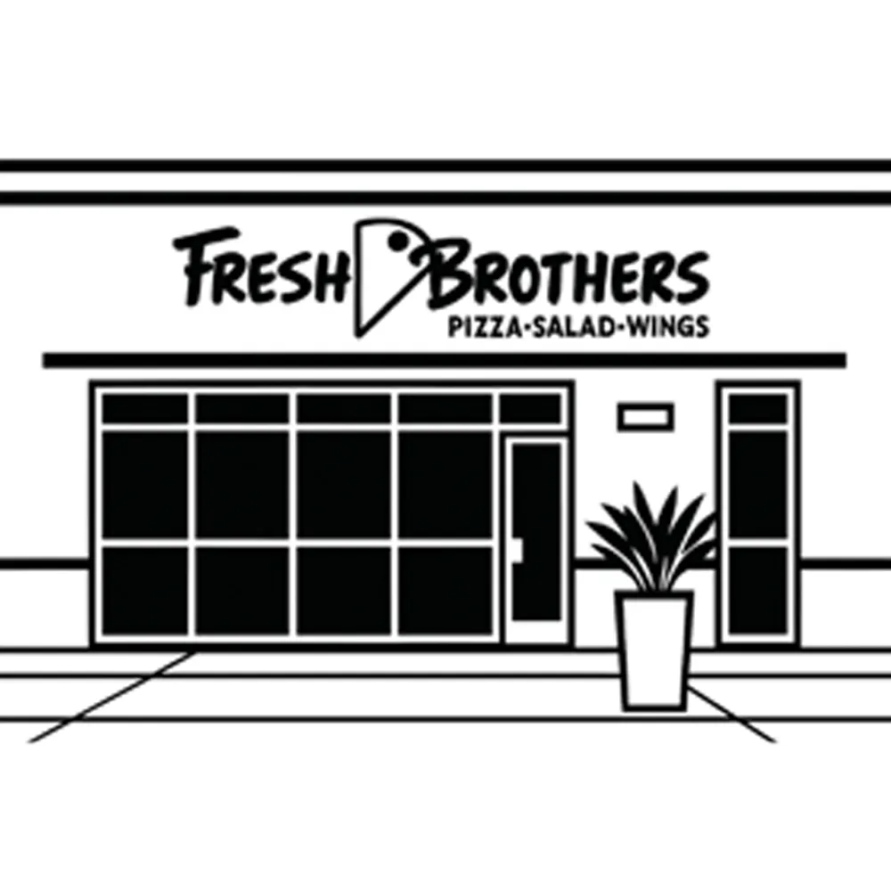 Illustration of the Fresh Brothers Newport Beach storefront